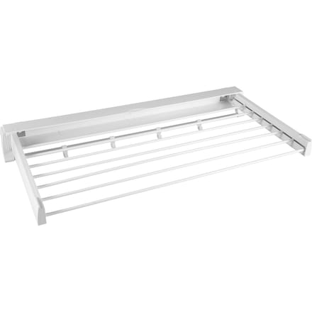 Intrekbaar Kledingrek Wandmontage Droogrek Kleding ABS Opvouwbaar Wasdroogrek 7 hanging rods white