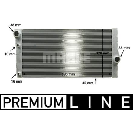 Radiator, motorkoeling MAHLE CR 1147 000P