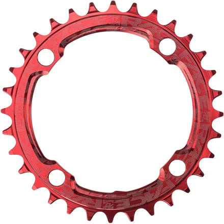Race Face Narrow Wide Kettingblad 4-bouts 10/11/12-speed, rood Uitvoering 38T