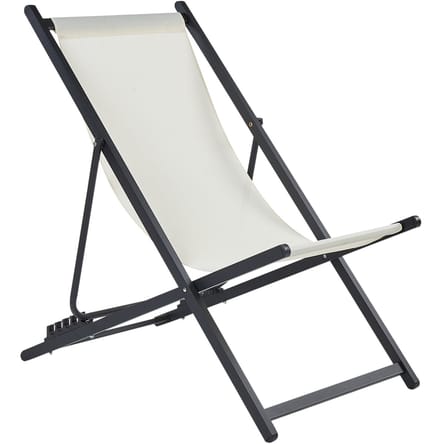 LOCRI II - Strandstoel - Beige/Zwart - Polyester