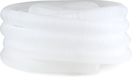 Zwembadslang 38 mm - 25 meter - Wit
