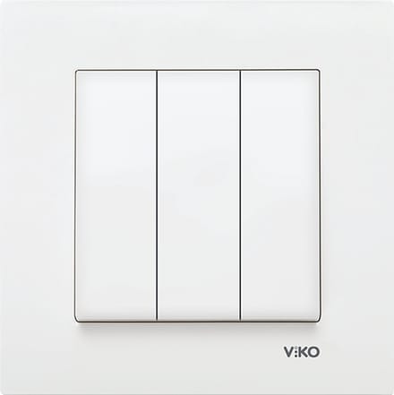 Panasonic Viko-Serieschakelaar 3 line-Wit-Compleet