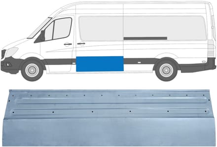 Interne reparatie achterste deuren voor Mercedes Sprinter 2006-2018 / Links