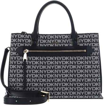 DKNY handtas schoudertas Bryant Ave Satchel Bag BK Logo - BK zwart