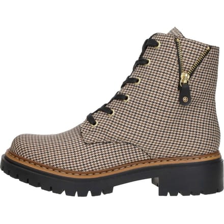 Rieker dames veterboot - Beige multi - Maat 39