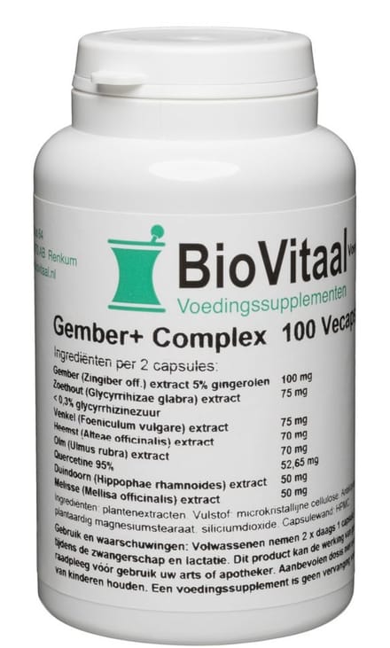 VeraSupplements Gember Plus Complex Capsules 100VCP