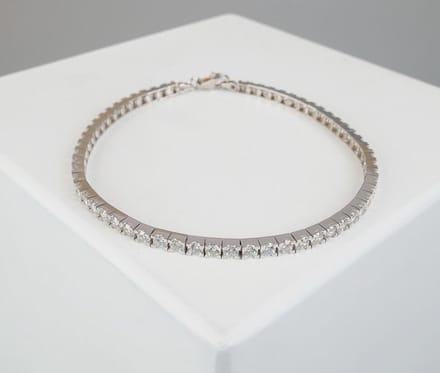 Christian wit goud zirkonia armband