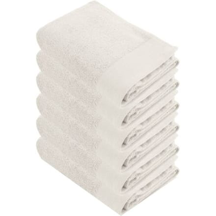 Walra Soft Cotton Handdoek 50x100 cm 550gram Kiezel Grijs - 6 stuks