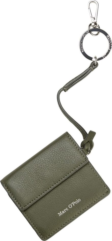 Marc O'Polo Portemonnee Jori Key Wallet Olive Crop Olijfgroen