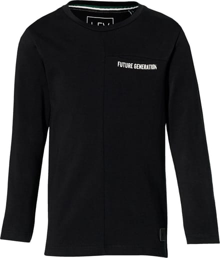 Levv longsleeve Leco zwart voor jongens - maat 110