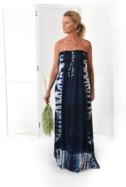 Donne del Sole - Maxi jurk Batik - Marine