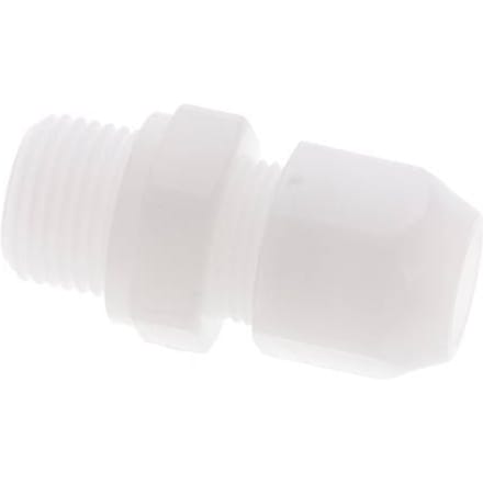12x14mm & G1/2'' PVDF rechte slangkoppeling met buitendraad 10bar/145psi