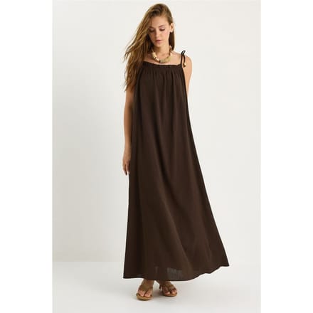 Maxi-jurk met Ruffle Detail