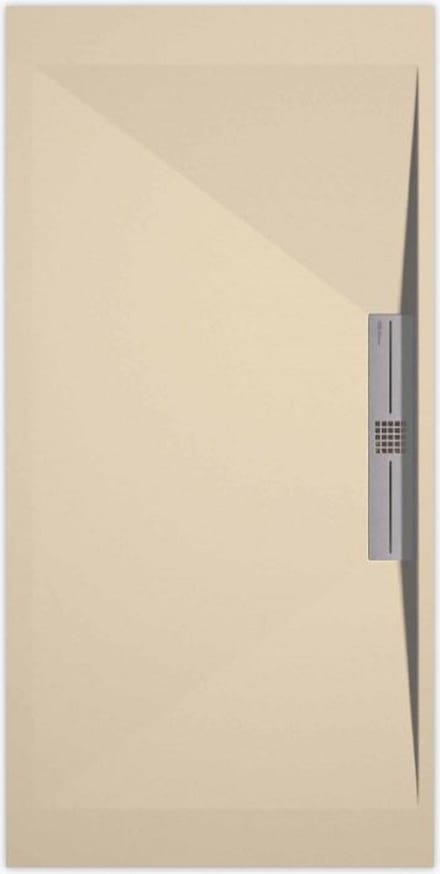 Sanifun douchebak Stone Side Cream Smooth 900 x 800 S