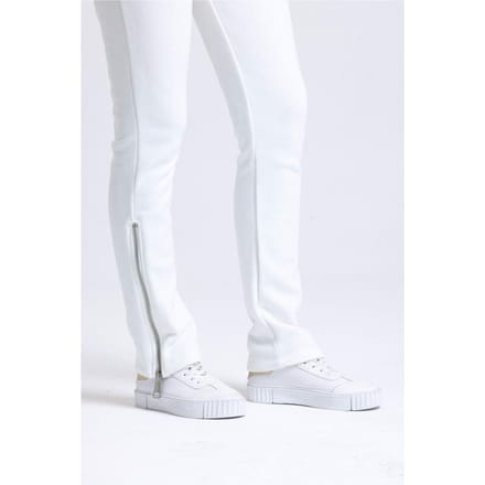 Hoge Taille Zip Slit Sweatpants Trouserbroek