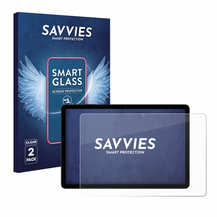 2 Stuks Savvies Screenprotector - geschikt voor Doogee Tab A9+ - beschermfolie glas transparant