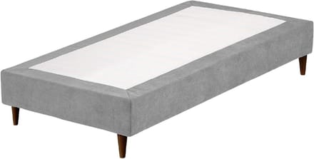 Gewatteerde lattenbodem - Bedframe basis - Slaapkamer inrichting - Ademend 3D-weefsel - 90 x 200 cm - Mistgrijs