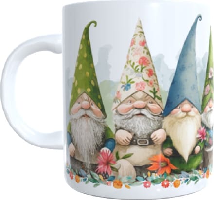 Koffie beker gnomes - kabouters - verjaardag geschenk - thee mok - lief - pastel