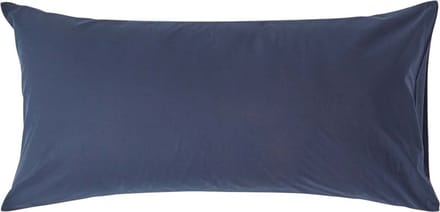 Homescapes Kussensloop 50x90 cm – Marineblauw – 100% Egyptisch Perkal Katoen – 200 TC