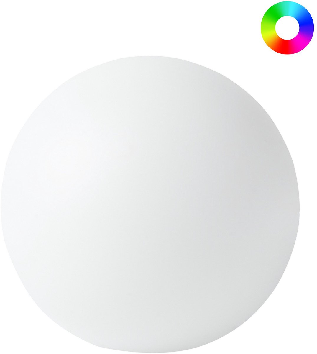 JOCOY - LED bolvormige buitenlamp - Wit - 26 cm - Synthetisch