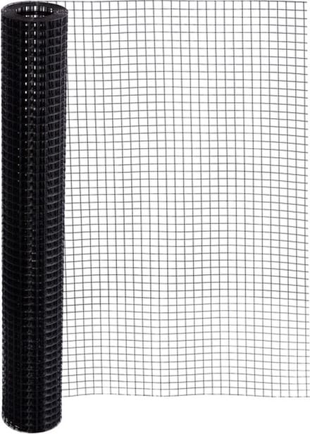 Volieregaas 19 x 19mm 1.45mm 100cm x 25m black