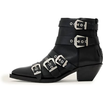 AllSaints Jane Buckle Boot Black Größe: 40 | Stiefel Outlet | Damen | Schwarz