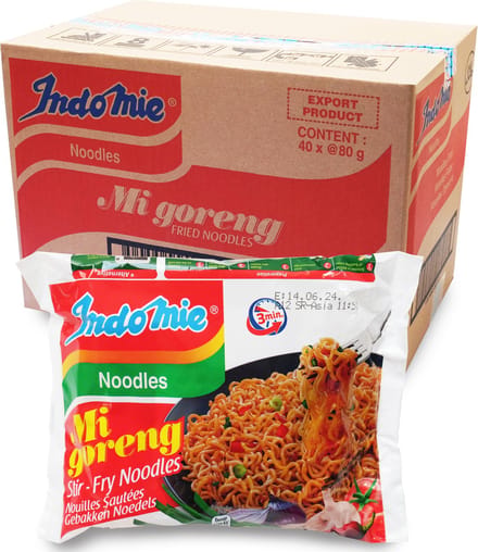 Indomie Instant Noodles Noedels Mi Goreng Fried Noodles 40 x 80 Gram