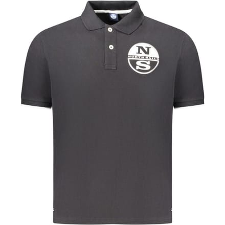 North Sails Zwart Katoenen Heren Polo