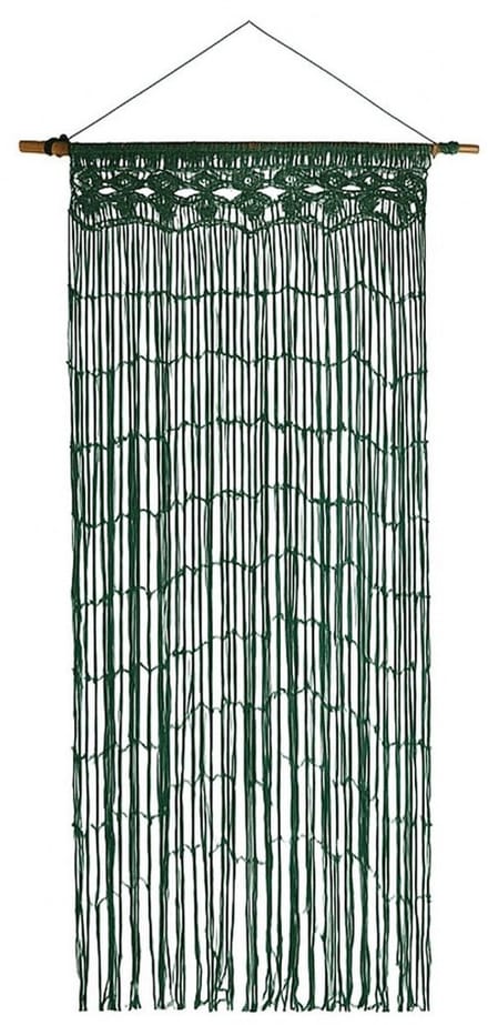 2Lif Deurgordijn Macrame groen 90 x 200cm