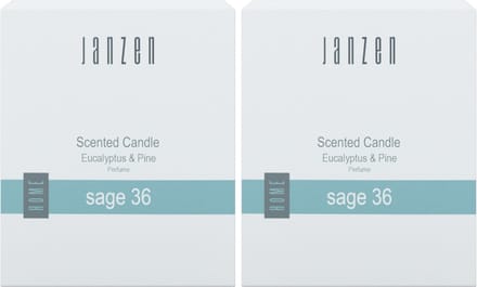 JANZEN Scented Candle Sage 36 2-pack