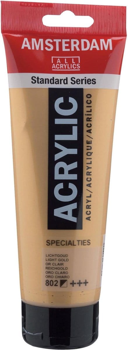 Acrylverf - 802 Licht Goud - Amsterdam - 250 ml