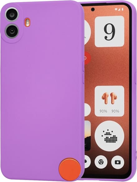 Hoesje geschikt voor Nothing CMF Phone 1 - Techsuit Soft Flex Silicone Back Cover - Purple