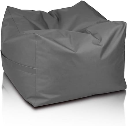 Ottomaanse zitzak - Zitkussen buiten - Ontspannen in tuin - Waterdicht polyester - 60x60x45 cm - Grijs
