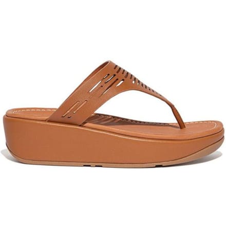 FitFlop Lulu Sleek Toe Post - Geo Laser BRUIN - Maat 42