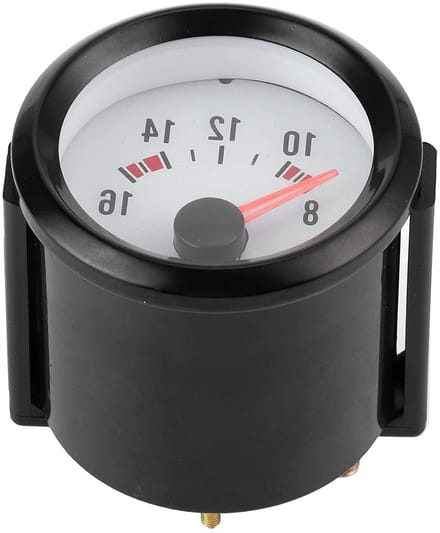 Digitale Voltmeter - Spanning Gauge - Auto Controle - Blauw LED Display - 2 Inch - Zwart