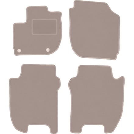 Beige veloursmatten voor: Honda Jazz IV hatchback (2015-)