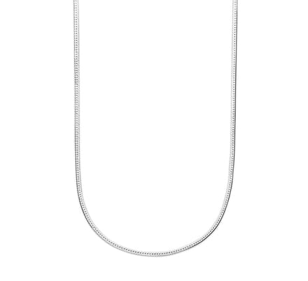 Zilver Gerhodineerde Collier plat 1 1333850