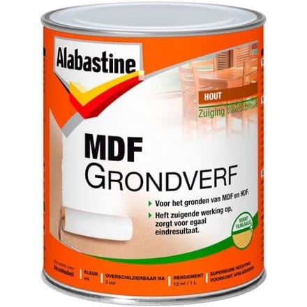 Alabastine MDF Grondverf - Wit - 1 liter
