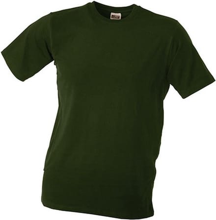 James and Nicholson Unisex Elastische Tee (Olijfgroen)