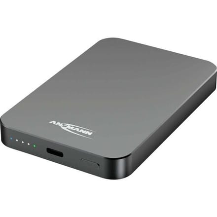 Ansmann PB115PD Powerbank 5000 mAh USB PD, Qi Wireless Charging USB-C Statusweergave