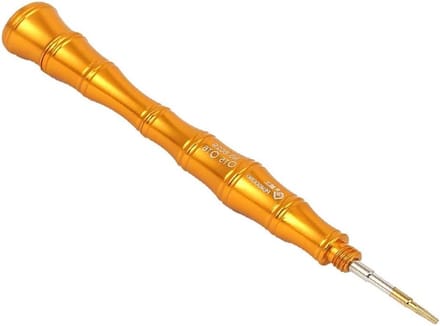 Torx Schroevendraaier - Precisie Tool - Apparaten Repareren - Antislip Aluminium Grip - 123mm Lengte - Goudkleurig