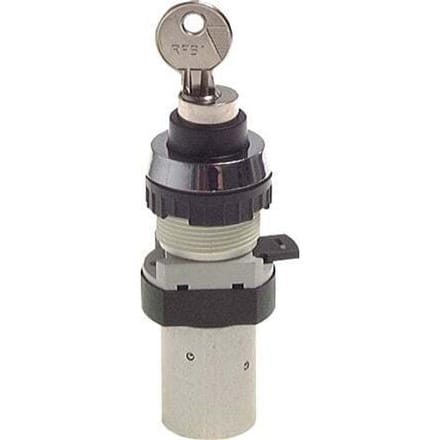 5/2 M5 Sleutelschakelaar Ventiel Zwart 0-12bar/0-168psi 30.5mm Airtec