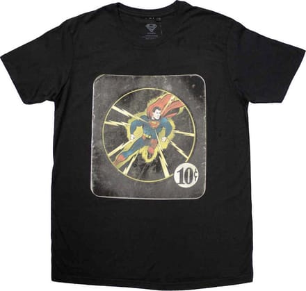 DC Comics Superman - 10c Heren T-shirt - M - Zwart