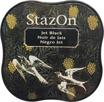 Stazon sneldrogend stempelkussen midi Jet Black