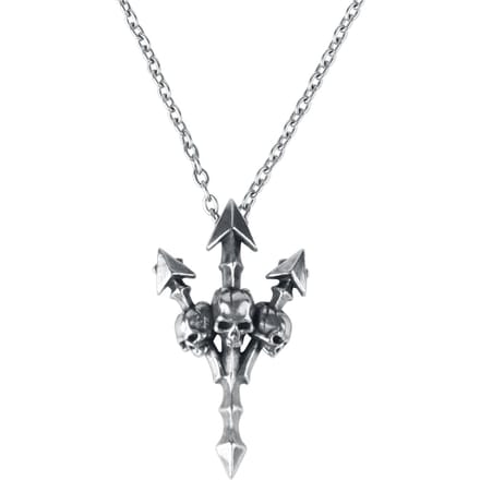 Alchemy Gothic - Gothic Halsketting - Deadly Trident - zilverkleurig