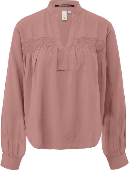 Viscose Blouse Met Smock Voor Dames QS