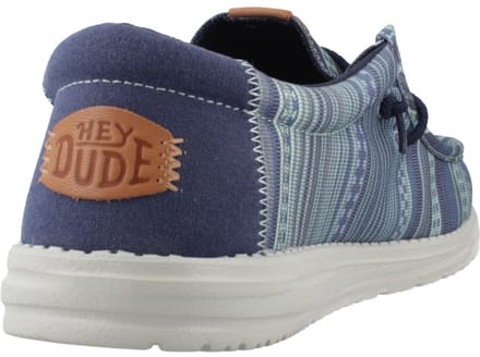 HEYDUDE - Wally Surf Shawl Heren Instappers Navy Blazer/Multi - Maat 41