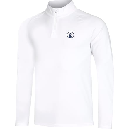 Quiet Please Big Serve 1/4 Zip Longsleeve Heren-Wit