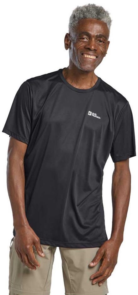 Jack Wolfskin Tech T-shirt Met Korte Mouwen Zwart 2XL Man