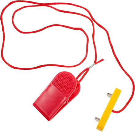 Loopband Noodstop - Veiligheidssleutel Clip - Veilig Trainen - Universele Compatibiliteit - 6.00 x 5.20 x 3.50 cm - Rood